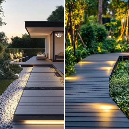 садовые дорожки из террасной доски